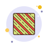 Modèle de canne de bonbon icon