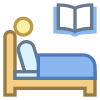 침대에서 읽기 icon