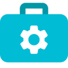 Business software maintenance and configuration setting icon