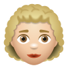 Woman Curly Hair Medium Light Skin Tone icon