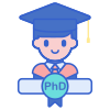 external-phd-university-flaticons-lineal-color-flat-icons icon