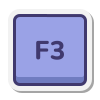 f3キー icon