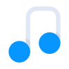 외부 음악-사용자-인터페이스-앙가라-플랫-앙가라-푸트라 icon