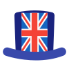британский флаг-шляпа icon