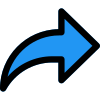 Forward email arrow icon