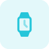 Smartwatch, Active fitness wearable device with touchscreen. icon
