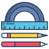 Ruler and Pencils icon