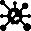 Corona virus caused severe acute respiratory syndrome icon