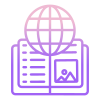 Book Globe icon