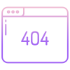 Website 404 Error icon