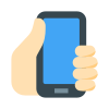 智能手机皮肤类型 1 的手 icon