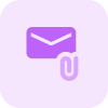 Email with attachment icon