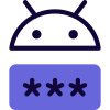 Latest Android software with password authentication layout icon