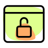Unlocking a secure web login for admin icon