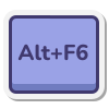 tecla alt mais f6 icon