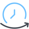 flecha del reloj icon