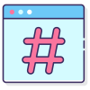 external-hashtags-social-media-agency-flaticons-lineal-color-flat-icons-2 icon