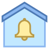 경보 시스템에 의해 보안 icon