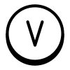 원 V icon