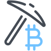 mining di bitcoin icon