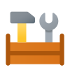 Boîte de rangement complète d&#39;outils icon