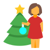 Decorating Christmas Tree icon