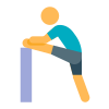 stretching-bicipite femorale icon