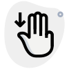 Multi touch with drag down position layout icon