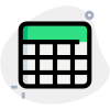 Make table in document or spread sheet icon