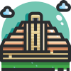 外部マヤピラミッドランドマークジャスティコンラインカラージャスティコン icon