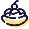 Banana split icon