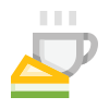 Sandwich coffee icon