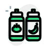 Sauce bottle for the tomato and chili icon