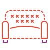 Sofa mit Knöpfen icon