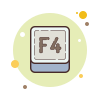 F4 Key icon