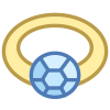 Anello vista frontale icon