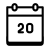 Calendario 20 icon