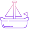 Barco à vela pequeno icon