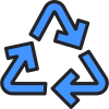 Signo de reciclaje icon