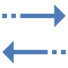 Setas horizontais de classificação icon