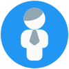 Feedback of an businessman with probation period icon