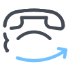 電話の矢印 icon