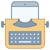 Пишущая машинка с планшетом icon