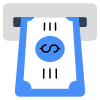external-Money-Withdrawal-business-and-finance-vectorslab- flat-vectorslab icon