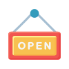 Open Sign icon