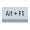 Alt + F5 키 icon