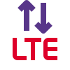 外部 LTE 一代电话和互联网连接标识移动双核 Revivo icon