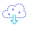 Von der Cloud herunterladen icon