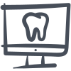 externe-pflege-zahnmedizinische-doodle-doodle-bomsymbols- icon