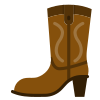 cowgirl boot icon